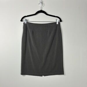 HYPNOTIZED Classic Gray Pinstripe Skirt SZ M